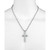 Cross Pendant Necklace in Gray Carbon Fiber and Stainless Steel, Created for Macy's