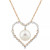 Cultured Freshwater Pearl & Diamond (3/8 ct. t.w.) Heart 18" Pendant Necklace in 14k Gold
