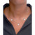 Diamond & Enamel Quatrefoil Dangle 18" Collar Necklace (1/4 ct. t.w.) in 10k Gold, Created for Macy's
