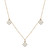 Diamond & Enamel Quatrefoil Dangle 18" Collar Necklace (1/4 ct. t.w.) in 10k Gold, Created for Macy's