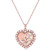 Mother of Pearl (16mm) Rose Cameo 18" Necklace in 18k Rose Gold over Sterling Silver