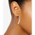 Cultured Freshwater Pearl (4-4-1/2mm) & Textured Bead Threader Earrings in Sterling Silver