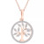 Diamond Tree 20" Pendant Necklace (1/10 ct. t.w.) in 14k Yellow or Rose Gold,  Created for Macy's