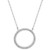 Diamond Circle Pendant Necklace (1/10 ct. t.w.) in 10k White Gold