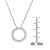 Diamond Open Circle 18" Pendant Necklace (1/2 ct. t.w.)