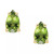 Peridot Pear Stud Earrings (1/2 ct. t.w.) in 14k Gold