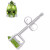 Peridot Pear Stud Earrings (1/2 ct. t.w.) in 14k Gold