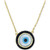 Cubic Zirconia & Enamel Evil Eye Pendant Necklace in 14k Gold-Plated Sterling Silver, 16" + 1" extender