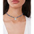 Sodalite & Cubic Zirconia Beaded Pendant Necklace in Sterling Silver, 15" + 3" extender