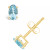 Aquamarine (3/8 ct. t.w.) Stud Earrings in 14K White Gold or 14K Yellow Gold