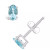 Aquamarine (3/8 ct. t.w.) Stud Earrings in 14K White Gold or 14K Yellow Gold