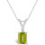 Peridot (1-1/10 ct. t.w.) and Diamond Accent Pendant Necklace in 14K Yellow Gold or 14K White Gold
