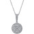 Diamond Circle Pendant Necklace in 14k White Gold (1/2 ct. t.w.)