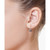 EFFY® Sapphire (3/8 ct. t.w.) & Diamond (3/4 ct. t.w.) Patterned Interlocking Ring Drop Earrings in 14k White Gold