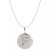 14k Yellow, White, or Rose Gold Necklace, Diamond Letter F Disk Pendant (1/10 ct. t.w.)