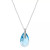Fine Crystal and Cubic Zirconia 18" Teardrop Pendant in Sterling Silver