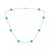 Onyx Bead 18" Collar Necklace in 14k Gold (Also in Jade, Lapis Lazuli, Rose Quartz, & Turquoise)