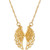 Angel Wing 17" Pendant Necklace in 10k Gold