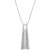 Diamond Accent Ladder Pendant Necklace in 10k Gold or White Gold