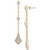 Diamond Linear Drop Earrings (1 ct. t.w.) in 14k Gold, Created for Macy's