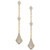Diamond Linear Drop Earrings (1 ct. t.w.) in 14k Gold, Created for Macy's