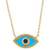 EFFY® Sapphire & Diamond Accent Evil Eye 18" Pendant Necklace in 14k Gold