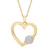Diamond Heart Pendant Necklace (1/10 ct. t.w.) in 14k Gold, 18" + 2" extender, Created for Macy's