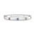 Lab-Created Multi-Sapphire Bangle Bracelet (1-1/3 ct. t.w.) in Sterling Silver