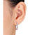 Moissanite Swirl Small Hoop Earrings (1-1/4 ct. t.w.) in Sterling Silver, 1"