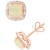EFFY® Ethiopian Opal (1-9/10 ct. t.w.) & Diamond (3/8 ct. t.w.) Earrings in 14k Rose Gold