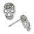 Crystal Sugar Skull Stud Earrings in Sterling Silver, Created for Macy's