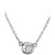 Certified Diamond Bezel Pendant Necklace (1/4 ct. t.w.) in 14k White Gold, 16" + 2" extender