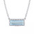Blue Topaz (2-7/8 ct. t.w.) & White Sapphire (1/6 ct. t.w.) Rectangle Halo 18" Pendant Necklace in Sterling Silver (Also in Amethyst)