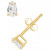 White Topaz Pear Stud Earrings (1/2 ct. t.w.) in 14k Gold