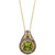 Green Apple Peridot (3-1/2 ct. t.w.), Chocolate Diamonds (1-1/8 ct. t.w) & Vanilla Diamonds (1/6 ct. t.w.) Pendant Necklace in 14k Yellow Gold, 18"