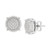 Men's Lab Grown Diamond Cluster Stud Earrings (1/2 ct. t.w.) in 10k White Gold