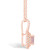 Morganite (1-1/4 Ct. T.W.) and Diamond (3/8 Ct. T.W.) Halo Pendant Necklace in 14K Rose Gold