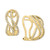 EFFY® Diamond Abstract Swirl Hoop Earrings (3/8 ct. t.w.) in 14k Gold