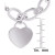 Diamond Heart Charm Bracelet (1/10 ct. t.w.) in Sterling Silver or 14k Gold-Plated Sterling Silver