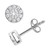 Diamond Halo Stud Earrings (1/4 ct. t.w.) in 14k White Gold