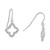 Crystal Quatrefoil Drop Earrings in Sterling Silver, Created for Macy's