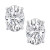 Certified Lab Grown Diamond Oval Stud Earrings (3 ct. t.w.) in 14k Gold