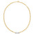 Diamond Bar Paperclip Link 18" Chain Necklace (1/5 ct. t.w.) in Sterling Silver & 14k Gold-Plate