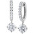 Certified Lab Grown Diamond Dangle Hoop Earrings (3 ct. t.w.) in 14k White Gold