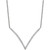Diamond V-Necklace in 10k White Gold (1/6 ct. t.w.)