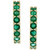 EFFY® Emerald (2-3/4 ct. t.w.) & Diamond (1/6 ct. t.w.) Hoop Earrings in 14k Gold