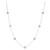 Crystal Ball 18" Statement Necklace in Sterling Silver, Created for Macy's