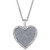 Diamond Glitter Heart 18" Pendant Necklace (1/4 ct. t.w.) in Sterling Silver