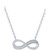 Diamond Accent Infinity 18" Pendant Necklace in Sterling Silver
