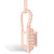 Morganite (1-1/7 Ct. T.W.) and Diamond (1/2 Ct. T.W.) Halo Pendant Necklace in 14K Rose Gold